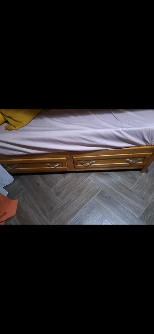 Lit superposé en hêtre massif ( avec matelas )