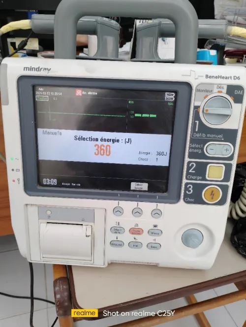 Défibrillateur électrochoc monitor 