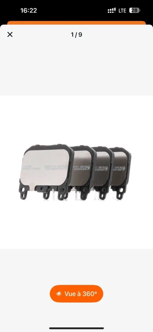 Plaquettes de frein avant bmw et mini RIDEX