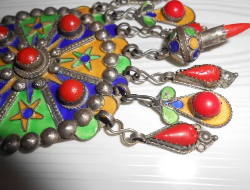 BIJOUX KABYLE EN ARGENT MASSIF ANCIENNE