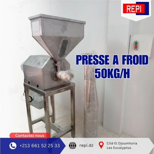 PRESSE MECANIQUE A FROID 50Kg/H (EXTRACTION HUILE VEGETALE )استخلاص الزيوت الطبيعية