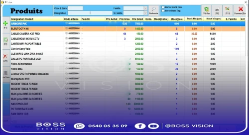 Logiciel point de vente Gestion de Stock
