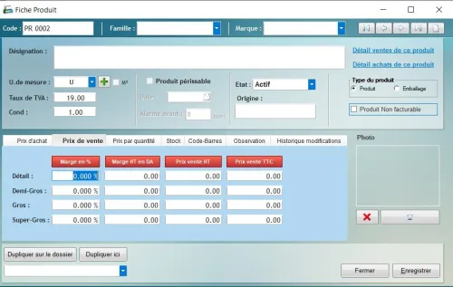 LOGICIEL DE GESTION COMMERCIALE