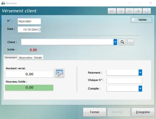 LOGICIEL DE GESTION COMMERCIALE