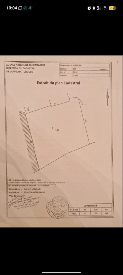 Vente Terrain Tlemcen Tlemcen
