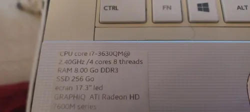 Toshiba i7 en excellente état