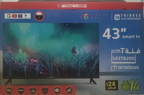 تلفاز ذكي 43 بوصة Télévision marque Triboss 43