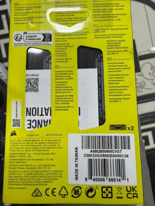 KIT DRR5 corsair 2x 16 6000 mhz