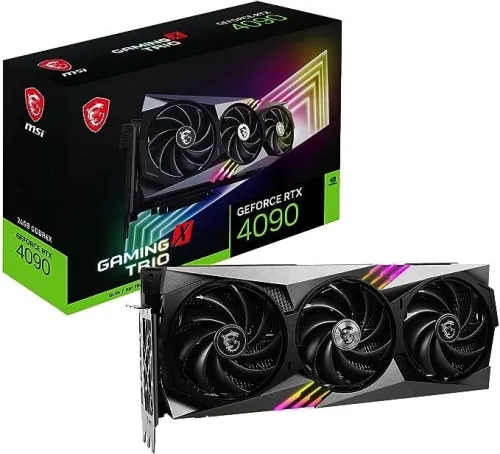 MSI GeForce RTX 4090 GAMING X TRIO 24G GDDR6X - HDMI- Tri DisplayPort - DLSS 3 - PCI Express