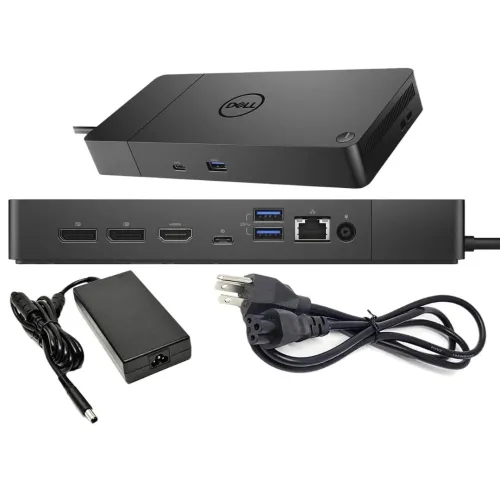 DELL WD19DS - STATION D'ACCUEIL 240W - USB 3.1 - TYPE-C - DP/HDMI - RJ-45 - MULTI-ÉCRANS - BLACK