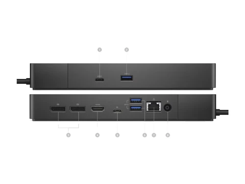 DELL WD19DS - STATION D'ACCUEIL 240W - USB 3.1 - TYPE-C - DP/HDMI - RJ-45 - MULTI-ÉCRANS - BLACK