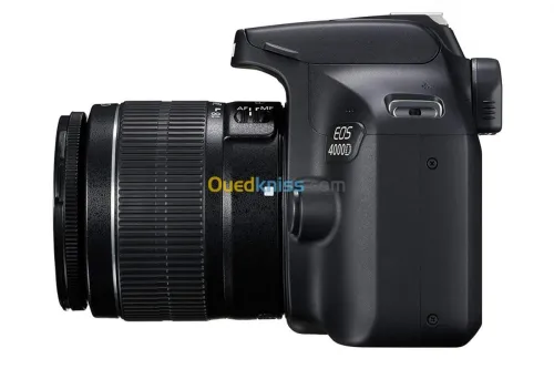 Canon EOS 4000D Reflex Numérique 18 MP - Ecran 2.7" - Vidéo HD - Wi-Fi - Objectif 18-55mm