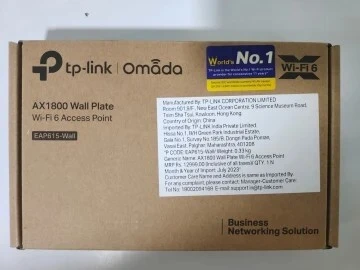 TP-LINK EAP615 AX1800 - POINT D'ACCES WIFI 6 - 5GHz - PoE GIGABIT - 1800 Mbps - PLAFONNIER - VLAN