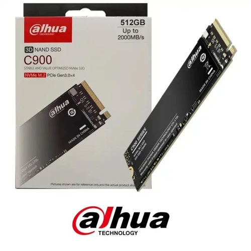 DAHUA C900 NVMe M.2 SSD 512GB - PCIe Gen 3.0 x4 - UP TO 2000 MB/s - M.2 2280 - BLACK