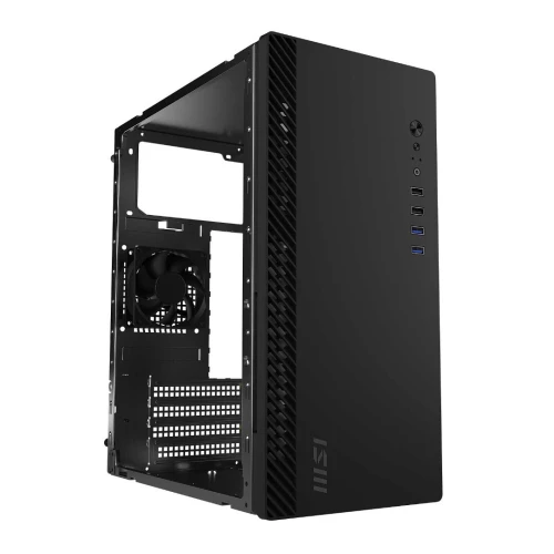 MSI PRO SHIELD M100P - BOITIER PC GAMING MICRO-ATX - AIRFLOW - ACIER PANNEAU LATÉRAL - BLACK