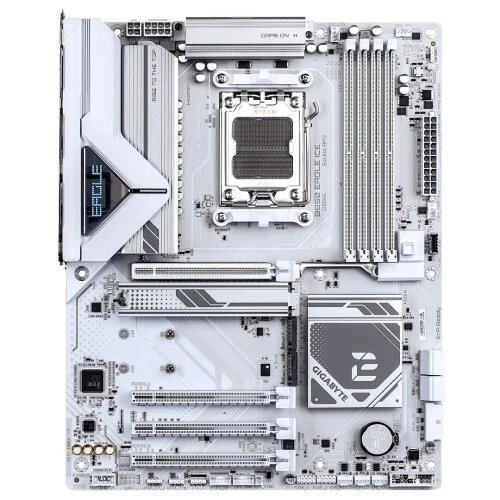 GIGABYTE B850 EAGLE ICE - CARTE MÈRE ATX - SOCKET AM5 - 4 X DDR5 - 1 X PCIE 5.0 X16 - 3 X M.2 NVME - LAN 2.5GBE - USB 3.0 - WHITE