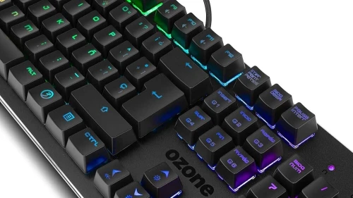 CLAVIER OZONE ALLIANCE - CLAVIER HYBRIDE MÉCANIQUE / MEMBRANE - RGB - AZERTY - ANTI-GHOSTING