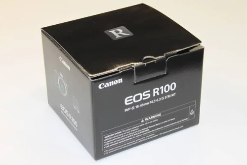 CANON EOS R100 Hybride Mirroless 24.1MP + 1 Objectif RF-S 18-45mm f 4.5-6.3 \ RF-S 55-210m F5-7.1