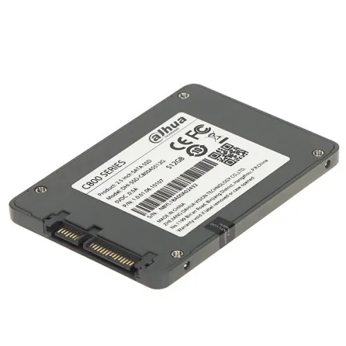 DAHUA C800A 512 GO - SSD SATA III 6 GB/S 2.5" - 550 MO/S - 3D NAND FLASH - PC & LAPTOP - BLACK