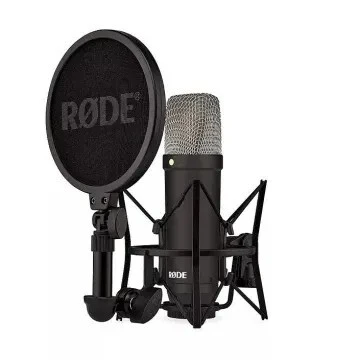 RODE NT1 SIGNATURE SERIES - MICROPHONE À CONDENSATEUR - 20KHZ - XLR - HIGH QUALITY - HOME STUDIO - POP FILTER - BLACK