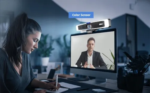 AVER VB130 - CAMÉRA 4K - ZOOM4X - SMARTFRAME - SPEAKERS - PLUG & PLAY - 5 MICS - STOP BRUIT -RJ45