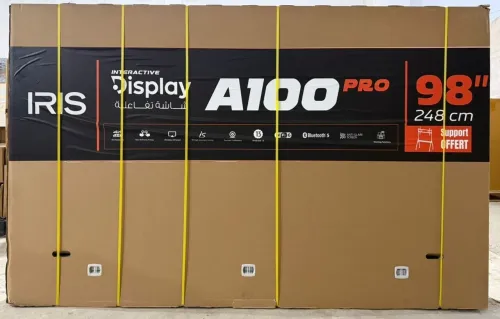 IRIS A100 PRO - ÉCRAN INTERACTIF 98" 248 CM - 4K UHD - ANDROID - WI-FI - BLUETOOTH - SUPPORT INCLUS