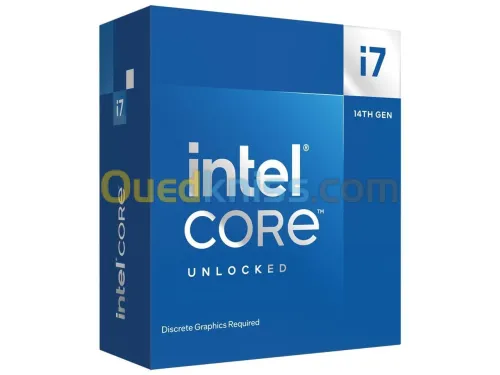 PROCESSEUR INTEL CORE I7-14700KF - FCLGA1700 - 20 COEURS - 33Mo CACHE - TO 5.60 GHZ - 253 W