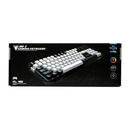 JEDEL KL-160 - CLAVIER GAMING MÉCANIQUE FILAIRE - RED SWITCH - RGB LIGHTING - 90% - QWERTY