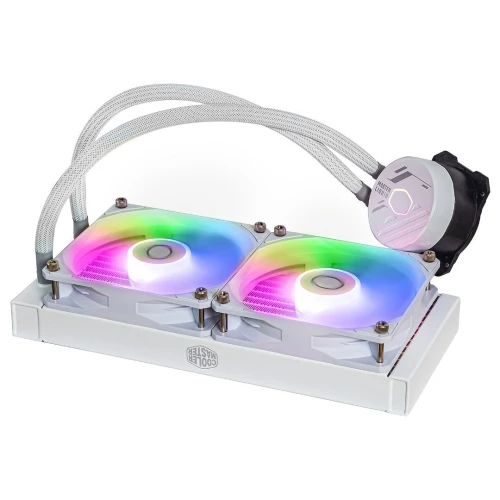 COOLER MASTER MASTERLIQUID 240L CORE ARGB - WATERCOOLING WHITE EDITION - INTEL ET AMD - 2 FAN 120 mm