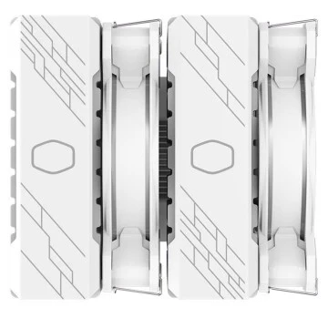 COOLER MASTER HYPER 622 HALO WHITE- INTEL & AMD - LED ARGB - ALUMINIUM - 3 BROCHES - 2 FAN 120MM