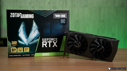 Carte Graphique ZOTAC GeForce RTX 3050 Twin Edge OC LHR 8 Go GDDR6 - HDMI Tri Display Port -