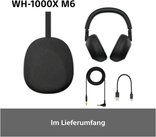 SONY WH-1000XM6 Casque sans-Fil Bluetooth à réduction de Bruit, Son Hi-Res Unique, 30h Autonomie