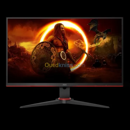 Ecran AOC 24 G2E5 24" Full HD - 1 Ms - 75 Hz Format Large 16/9 - Dalle IPS - HDMI - VGA- Noir Rouge