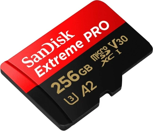 SANDISK EXTREME PRO 256GB - CARTE MÉMOIRE MSDXC UHS-I - JUSQU'À 200 MO/S - UHD 4K - AVEC ADAPTER