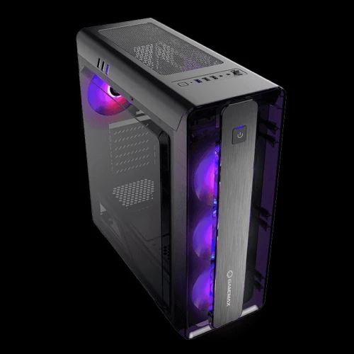 BOITIER GAMING GAMEMAX MOONLIGHT RAINBOW ATX RGB BLACK