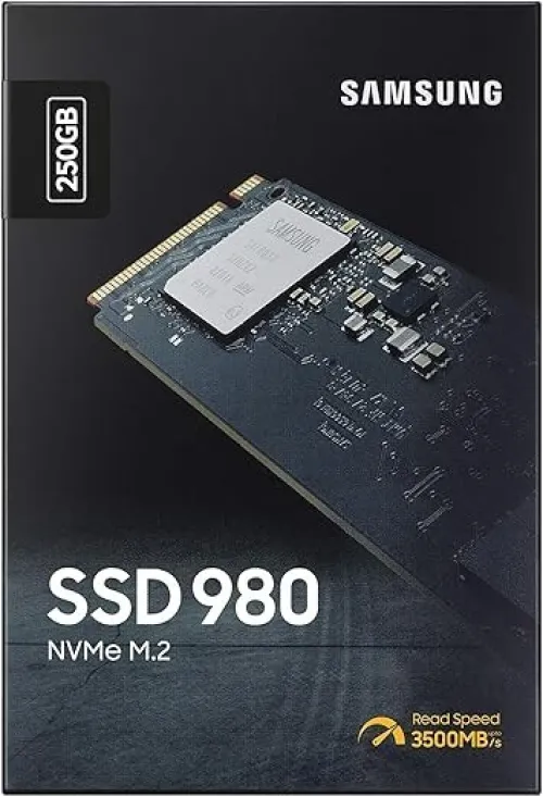 Samsung 980 - 250 Go SSD NVMe M.2, PCIe 3.0 - Disque Interne