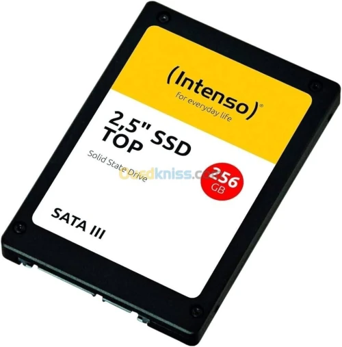 INTENSO SSD 256GB SATA III 2.5 - DISQUE DUR SSD - 2.5" - SATA III - JUSQU'À 500 MB/S - BLACK