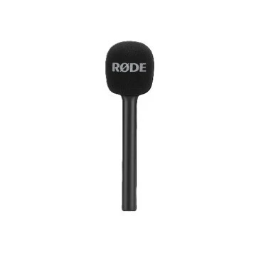 RODE INTERVIEW GO - HANDHELD ADAPTATEUR POIGNÉE POUR WIRELESS GO - MICRO MAIN - BONNETTE ANTI-VENT - BLACK
