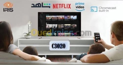 TV IRIS C3020 43" POUCES - SMART TÉLÉVISEUR FHD - QUICK START - MICRO DIMMING - HAUTE DÉFINITION