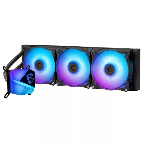 MSI MAG CORELIQUID C360 - WATER COOLING 360MM - 3 X FANS ARGB - PERFORMANCE - INTEL & AMD - BLACK