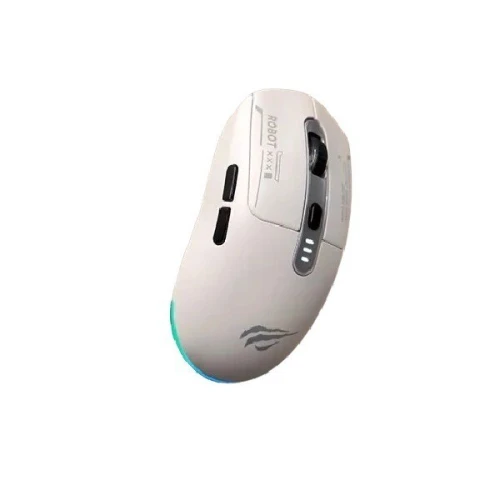 HAVIT GAMS64WB - CLAVIER GAMING SANS FIL - 2.4GHZ + BLUETOOTH - RGB - COMPACT - ERGONOMIQUE - WHITE
