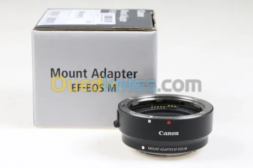 ADAPTATEUR MONTURE CANON EF-EOS M ORIGINAL- À BOÎTIER EOS - POUR EOS M10 M50 M50 Mark II M100 -NOIR