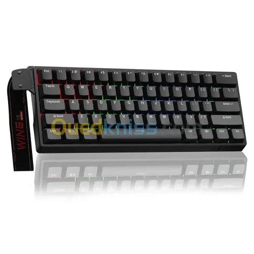 AULA WIN60 HE STANDARD - 60% MAGNETIC SWITCH - 8K POLLING RATE 0.02 RT - SIDE PRINTING - RVB CLAVIER