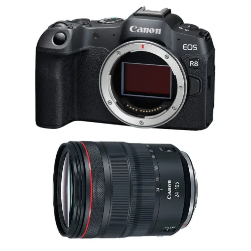 CANON EOS R8 - APPAREIL PHOTO HYBRIDE 4K UHD + OBJECTIF RF 24-105MM - F4-7.1 IS STM - 24,2 MPXL