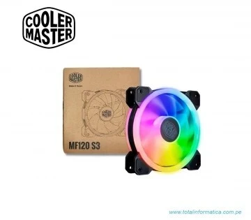 COOLERMASTER MASTERFAN MF120 S3 - VENTILATEURS DE BOÎTIER 120 MM ARGB - 47 CFM - BLACK