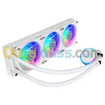 COOLER MASTER MASTERLIQUID PL360 FLUX - WATERCOOLING RGB WHITE - INTEL ET AMD - 3 FAN LED 120mm