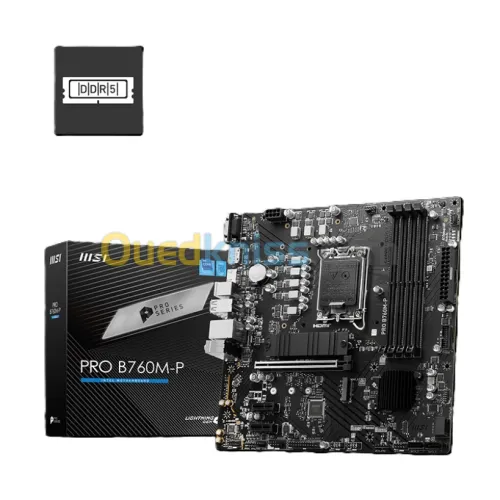 CARTE MÈRE MSI PRO B760M-P Micro ATX- Socket INTEL B760 EXPRESS LGA1700 - 4xDDR5- 4xM.2 PCIe 4.0.