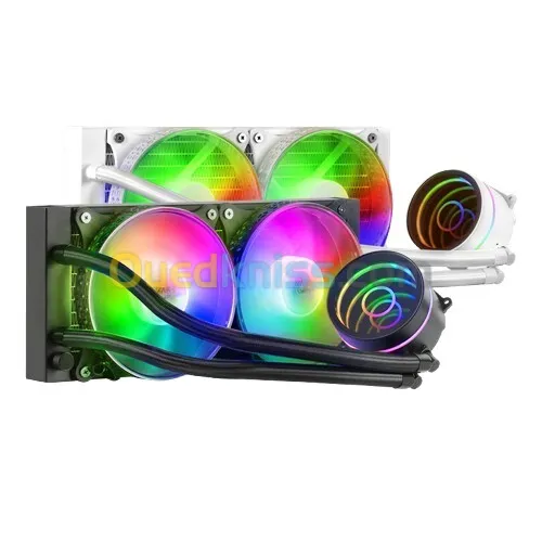 WATER COOLING MARS GAMING ML-ONE240 RGB - MULTI SOCKET - TDP 250W - INFINITY MIRROR - BLACK - WHITE