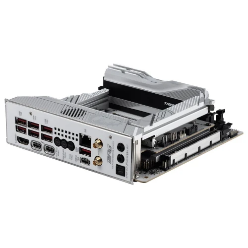MSI MPG Z890I EDGE TI WIFI - CARTE MÈRE MINI-ITX - SOCKET LGA 1851 - 2 x DDR5 - 4 x M.2 - PCIe 5.0 - THUNDERBOLT 4 - WIFI 7 - LAN 5GbE - SILVER