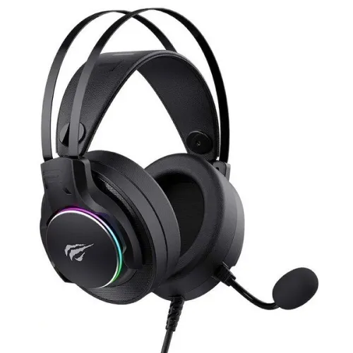 HAVIT H2007U BLACK - CASQUE GAMING FILAIRE USB 7.1 - HAUT-PARLEURS 40MM - SON SURROUND - MICROPHONE FLEXIBLE - RGB - BLACK